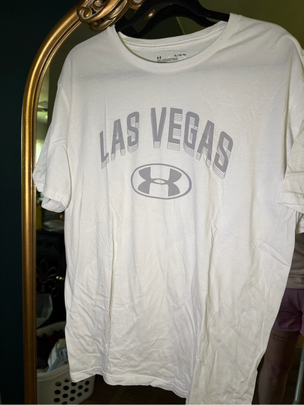 Under Armour White Las Vegas Graphic Short Sleeve Tee, XL